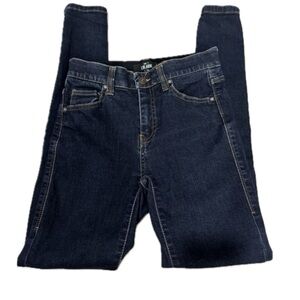 LuLaRoe Dark Blue High Rise Women's  denim Jeans, elastic waist sliming size 24